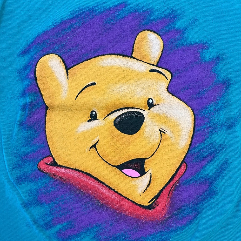 Vintage Girls' XS Disney Winnie the Pooh Green T-shirt - Picture 3 of 6